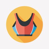 swimming suit flat icon with long shadow eps10 N16