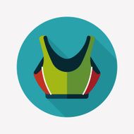 swimming suit flat icon with long shadow eps10 N17