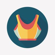 swimming suit flat icon with long shadow eps10 N19