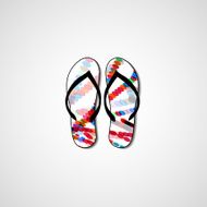 Abstract illustration on flip flops N12