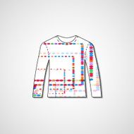 Abstract illustration on sweater N14