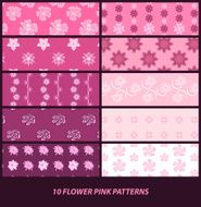 flower pink patterns