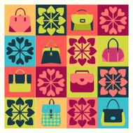 Group of Objects icons set Fashion Bags