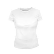 blank women T-shirt in white