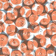Abstract retro seamless pattern (balls doodles) Vector EPS10 N2