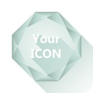 Diamond base for your logo Flat design style