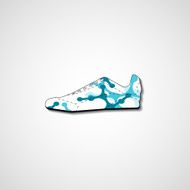 Abstract illustration on sneakers N12