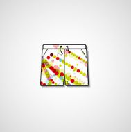 Abstract illustration on shorts N16