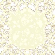 Vintage frame in retro style vector illustration N3