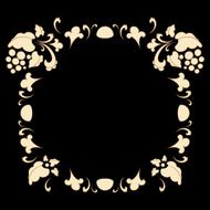 Vintage frame in retro style vector illustration N8