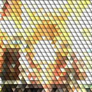 Colorful geometric background abstract triangle pattern vector N3