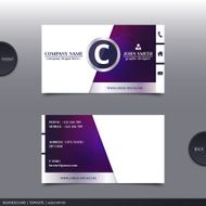 Abstract creative business card Vector N16