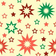 Retro star seamless pattern