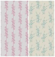 Seamless floral patterns Hand drawn cherry flowers Vector illustration N2