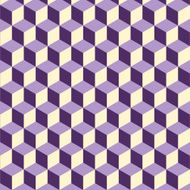 Abstract isometric violet cube pattern background