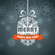 Vintage style Christmas greeting card