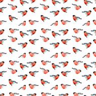 nature with bird seamless texture watercolor