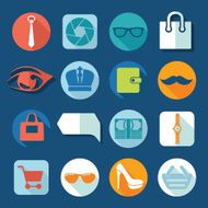 Set of fashion flat icons N24
