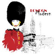 Fashion girl in sketch-style N103
