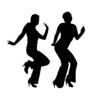 Vector silhouette of a woman N353