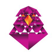 Eagle geometric abstract modern graphics design