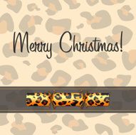 Animal Print Cracker Card