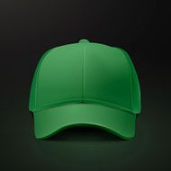 blank hat in green N3