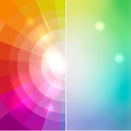 Abstract mosaic color of the rainbow behind a glass partition