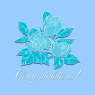 congratulation with roses