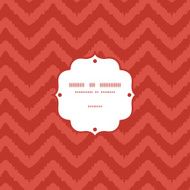 Vector colorful ikat chevron frame seamless pattern background N2