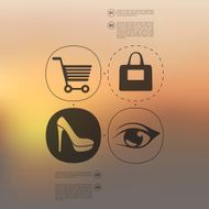 fashion infographic with unfocused background N29