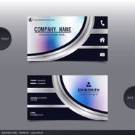 Abstract creative business card Vector N17