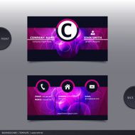 Abstract creative business card Vector N18