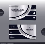 Abstract creative business card Vector N19