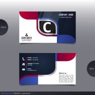 Abstract creative business card Vector N22