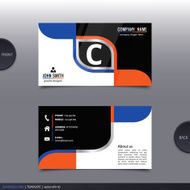 Abstract creative business card Vector N23