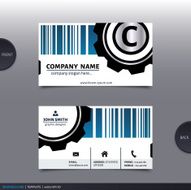Abstract creative business card Vector N24