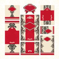 Set of floral wedding cards N9