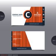 Abstract creative business card Vector N26