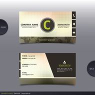 Abstract creative business card Vector N27