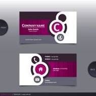 Abstract creative business card Vector N28