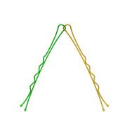 Two connected hairclips