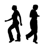 Vector silhouette of a woman N388