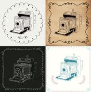 Vintage Hand-Drawn Camera Variations N2