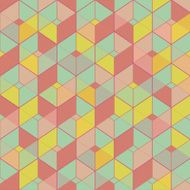 Geometric seamless pattern in vintage colors