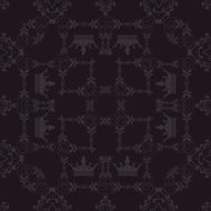black wallpaper in old style for your design N28