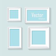 Abstract pastel frames design vector background