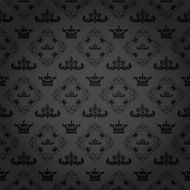 black wallpaper in old style for your design N39