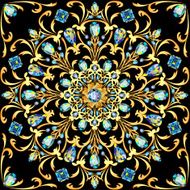 background circular ornaments of precious stones