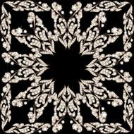 background with silver ornaments and precious stones